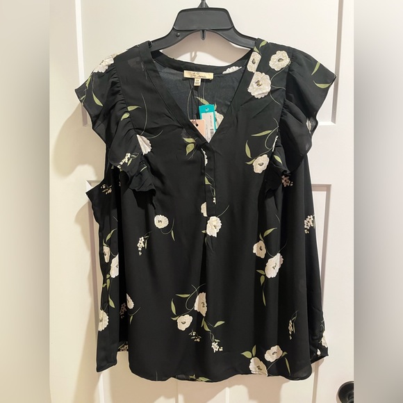 Tops - Les Serein Ingrid Flutter Sleeve Blouse